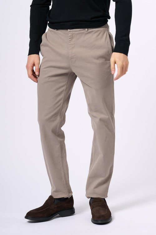 Pantalone con Coulisse Tortora Uomo