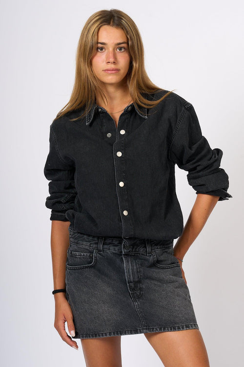 Abitino Denim Nero Donna - 1