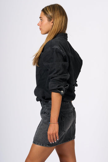 Abitino Denim Nero Donna - 3