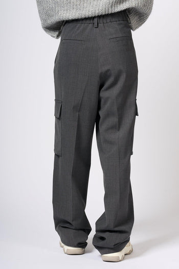 Pantalone Cargo Grigio Donna - 4