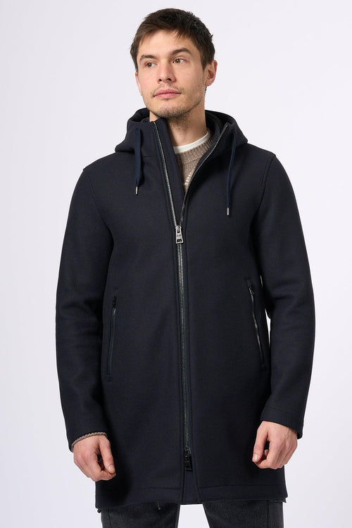 Parka Blu Navy Uomo