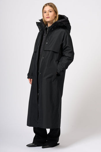 Parka Doppio con Piumino Nero Donna - 3