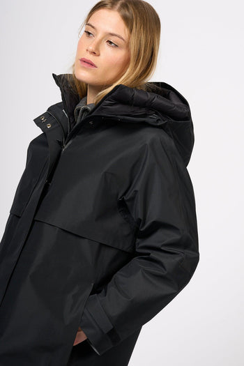 Parka Doppio con Piumino Nero Donna - 10