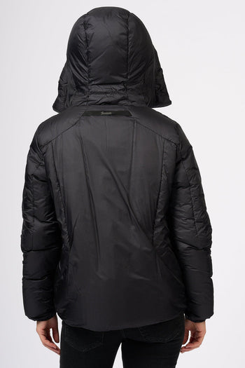 Parka Doppio con Piumino Nero Donna - 8