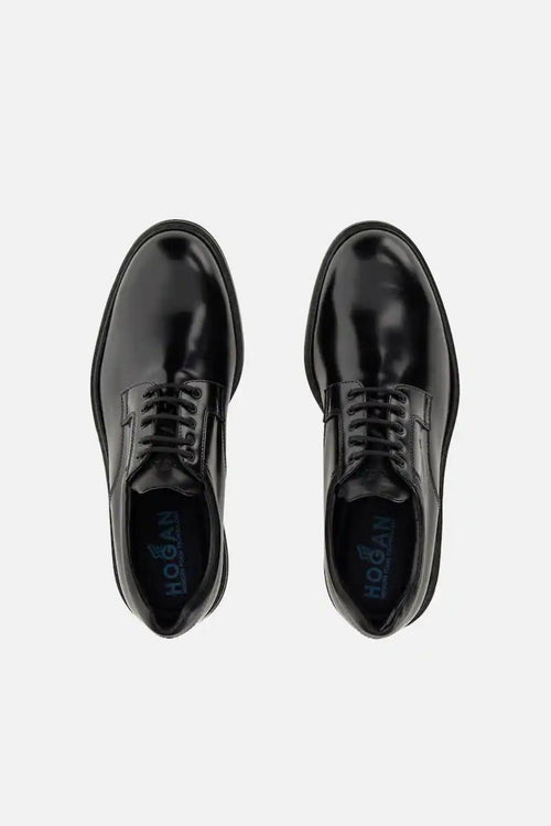 Derby H576 in Pelle Nero Uomo - 2