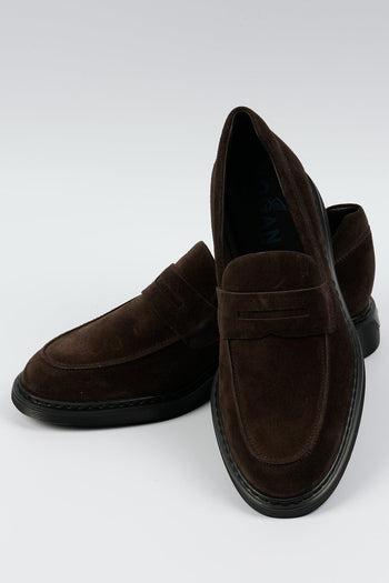 Mocassino in Suede Marrone Uomo - 5