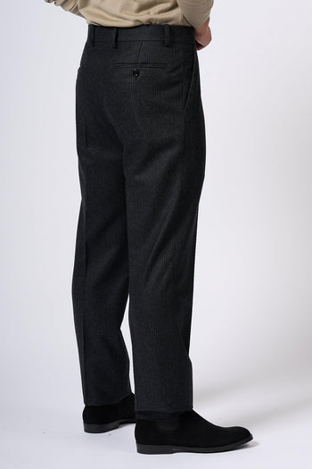 Pantalone Gessatino Antracite Uomo - 5