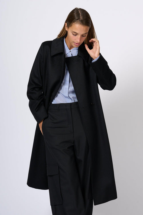 Cappotto Bcollage Nero Donna