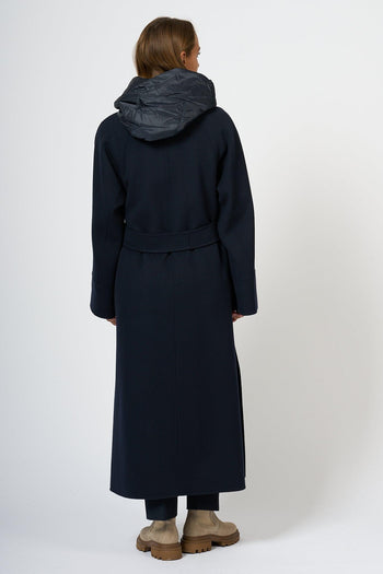 Cappotto Lungo Agata Blu Donna - 5