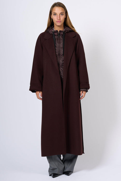 Cappotto Lungo Agata Bordeaux Donna - 2