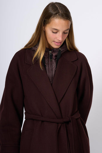 Cappotto Lungo Agata Bordeaux Donna - 7