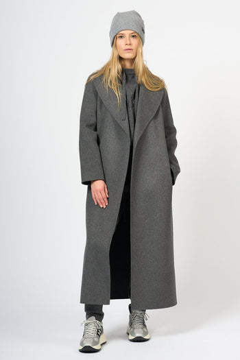 Cappotto Poldo Lungo Grigio Donna - 7