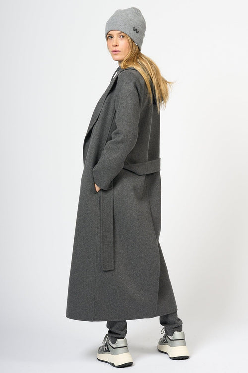 Cappotto Poldo Lungo Grigio Donna - 2