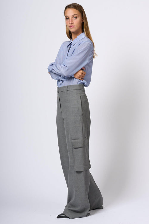 Pantalone Cargo Ghiera Grigio Donna - 2