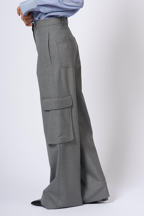 Pantalone Cargo Ghiera Grigio Donna