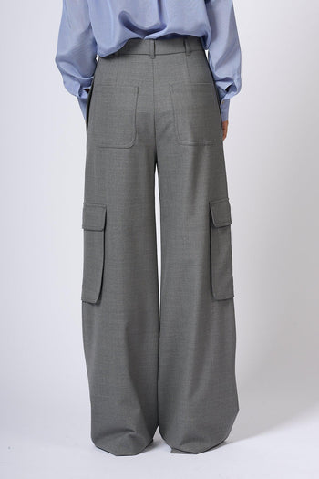 Pantalone Cargo Ghiera Grigio Donna - 5