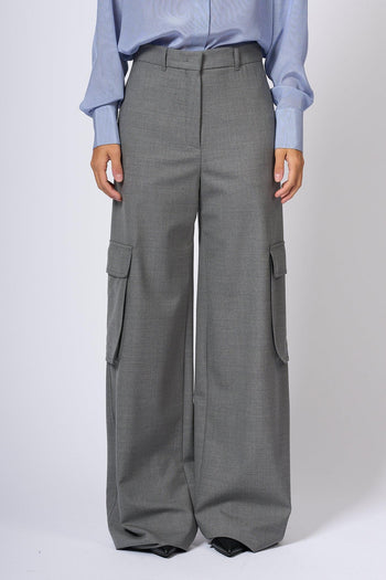 Pantalone Cargo Ghiera Grigio Donna - 6