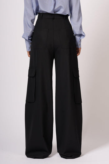 Pantalone Cargo Ghiera Nero Donna - 4