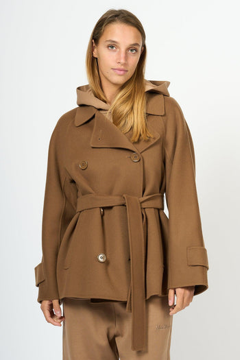 Trench Corto Louis Marrone Donna - 3