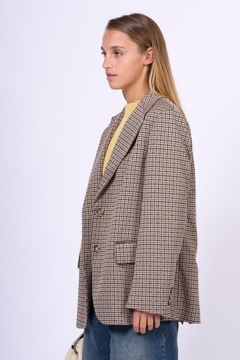 Weekend Blazer Veletta Pied de Poule Donna - 3