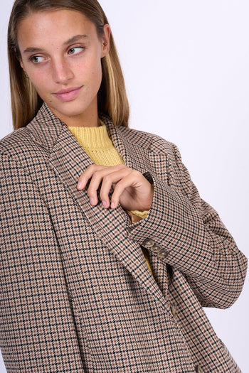 Weekend Blazer Veletta Pied de Poule Donna - 6