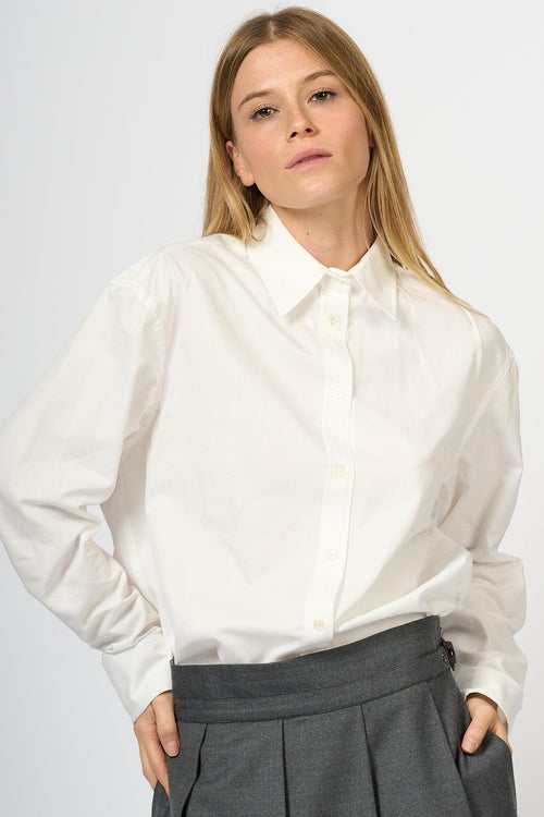 Weekend Camicia Mescal Over Bianco Donna