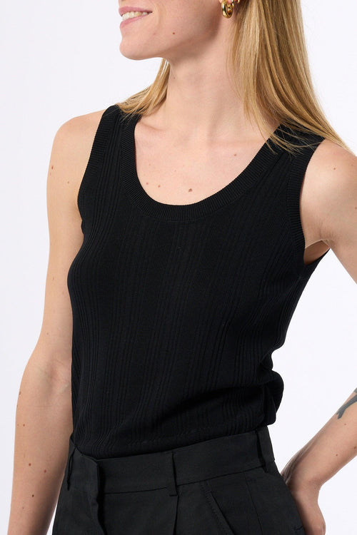 Weekend Canotta Ceylon A Costina Nero Donna