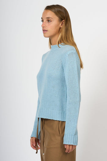 Weekend Maglia Dalida in Cashmere Azzurro Donna - 4