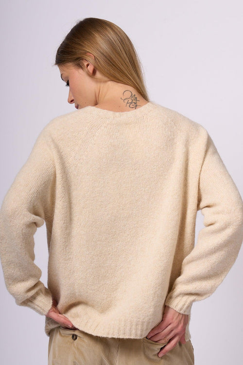 Weekend Maglia Ghiacci in Alpaca Sabbia Donna - 2