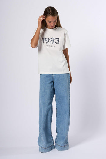 Weekend T-shirt Paillettes Bianco Donna - 7