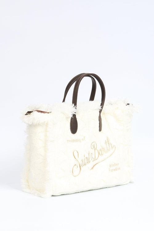 Saint Barth Borsa Colette Tricot Bianco Donna - 2