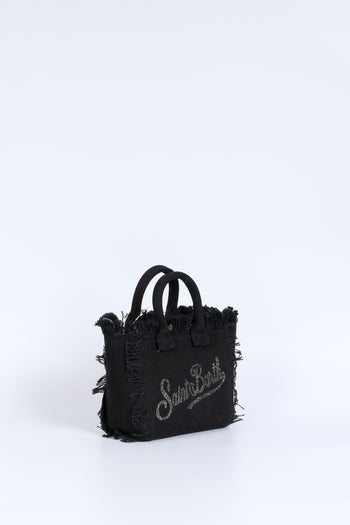 Saint Barth Borsa Vanity Mini Con Strass Nero Donna - 3
