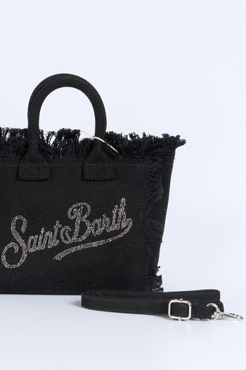 Saint Barth Borsa Vanity Mini Con Strass Nero Donna - 2