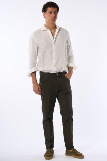 Saint Barth Camicia in Lino Bianco Uomo - 6