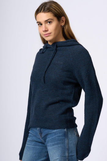 Saint Barth Felpa Cappuccio Blu Donna - 4