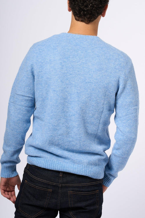 Saint Barth Maglia Alpaca Blu Chiaro Uomo - 2