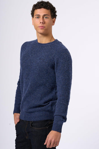 Saint Barth Maglia Alpaca Blu Uomo - 3