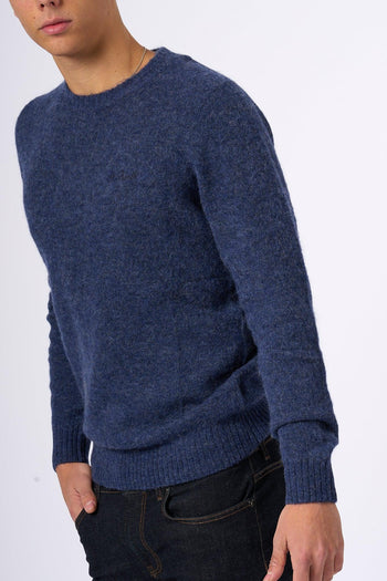 Saint Barth Maglia Alpaca Blu Uomo - 6