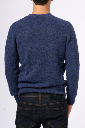 Saint Barth Maglia Alpaca Blu Uomo - 7