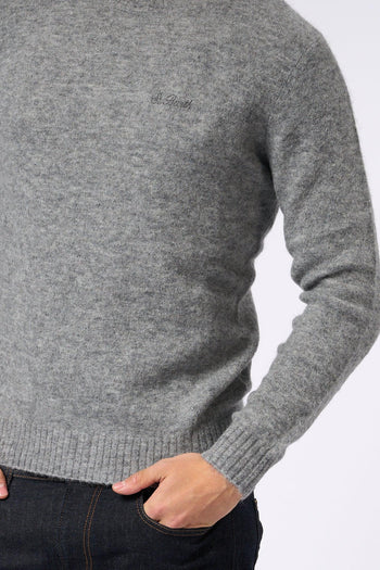 Saint Barth Maglia Alpaca Grigio Uomo - 3