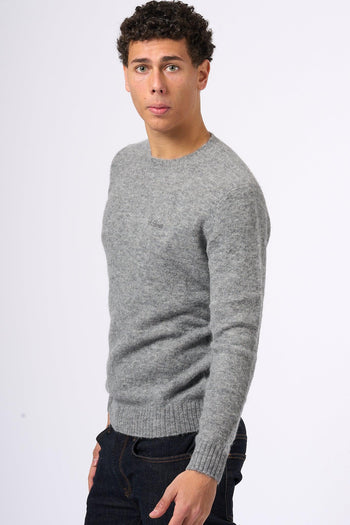 Saint Barth Maglia Alpaca Grigio Uomo - 4