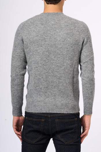 Saint Barth Maglia Alpaca Grigio Uomo - 7