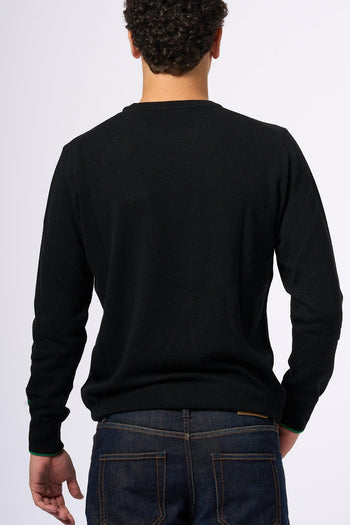 Saint Barth Maglia Sbocciare Nero Uomo - 3