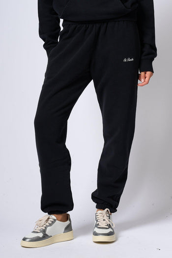 Saint Barth Pantaloni Felpa Nero Donna - 3