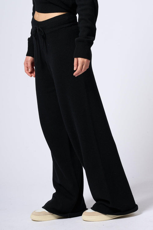 Saint Barth Pantaloni Maglia Nero Donna