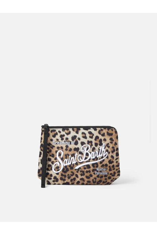 Saint Barth Pochette Aline Leopardo Donna