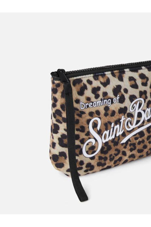 Saint Barth Pochette Aline Leopardo Donna - 2