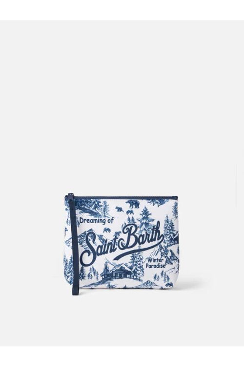 Saint Barth Pochette Aline Bianco/blu Donna