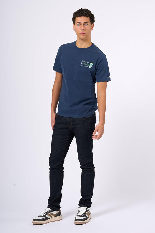 Saint Barth T-shirt Mojito Blu Uomo - 2