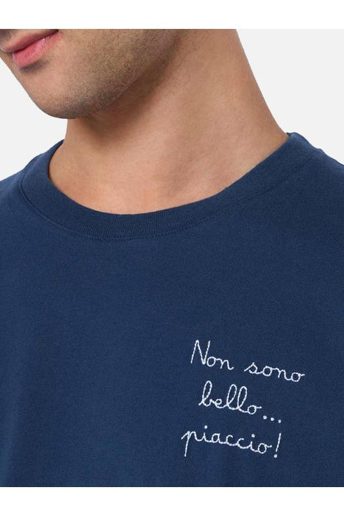 Saint Barth T-shirt Piaccio Blu Uomo